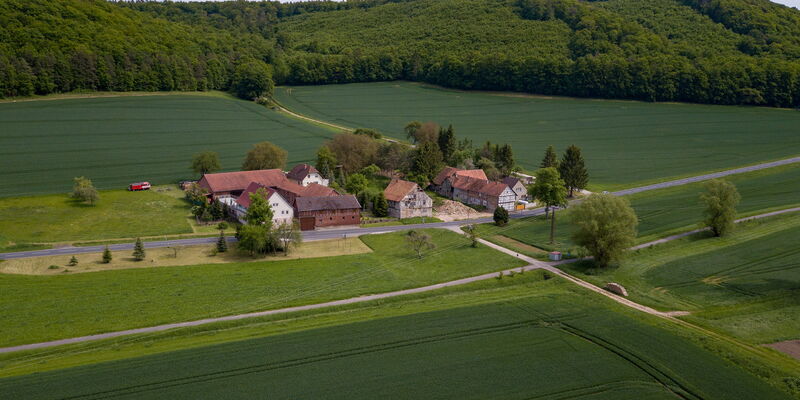 Blick auf Hattengehau aus der Vogelperspektive